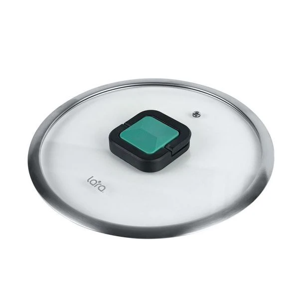 Кастрюля 2,8л нерж.сталь ИЗУМРУД стекл.крышка с силикон.ободком 18см индукц.дно LR02-242 (4)