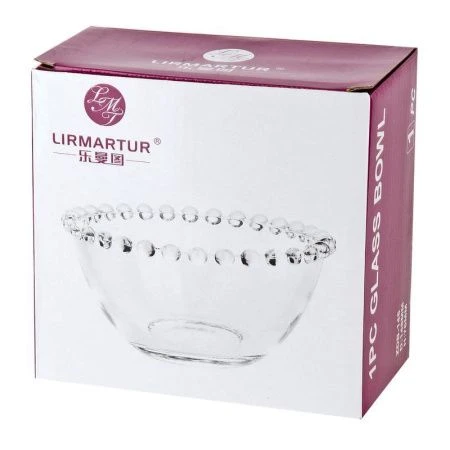 Салатник 600мл d14см стекло Gocciolina подар.уп. (36)