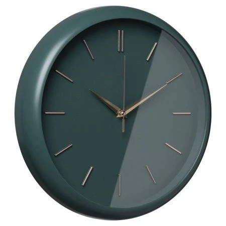 Часы настенные 30см пластик РУБИН Классика малахит (10)