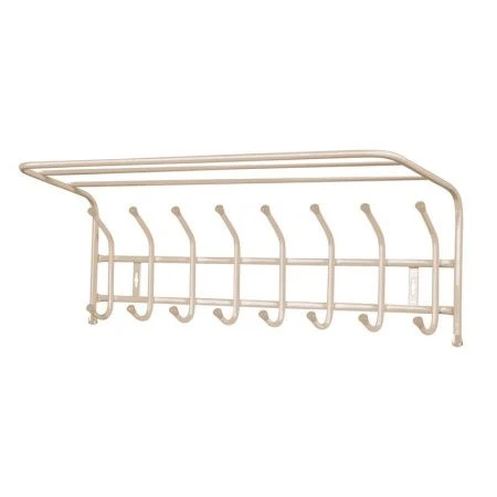 Вешалка с полкой настенная 800*238*268мм металл бежевый металлик ВП8 (5)