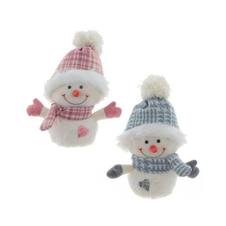 яяяИгрушка мягкая Снеговик 17*15*28см, 2 вида (24)