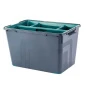 Ящик для хранения 52л пластик BERGEN FJORD с лотком вулканический базальт (4)