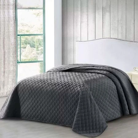 Покрывало 220*240 Браво темно-серый м2003 / 7012-26