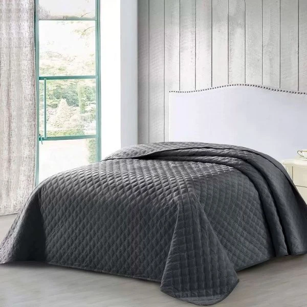 Покрывало 220*240 Браво темно-серый м2003 / 7012-26