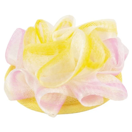 Мочалка-спонж круглая с бантом 10см (30)