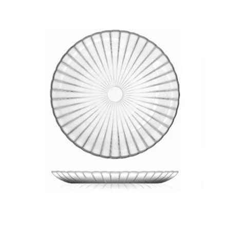 Тарелка мелкая 25см стекло МАГИЯ обеденная (24)