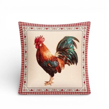 Наволочка декоративная 45*45см гобелен ПЕТУШОК влево