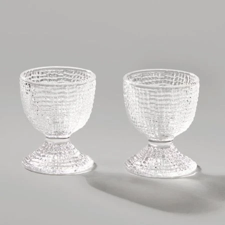 Набор подставок под яйцо 2шт 5,5*6см стекло Tempo (36)