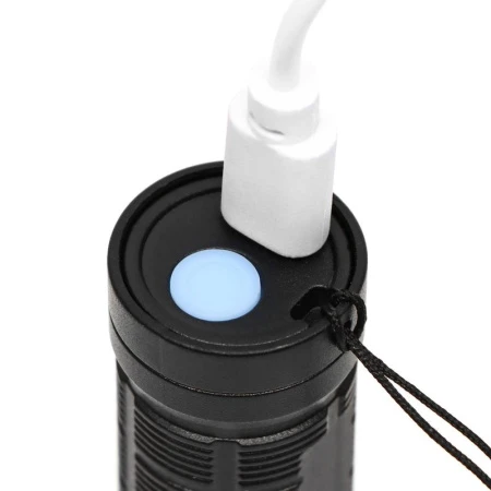 Фонарь ручной аккумуляторный, 1 Вт, 400 мАч, LED, 3 режима, 10*3*3см, IPX4