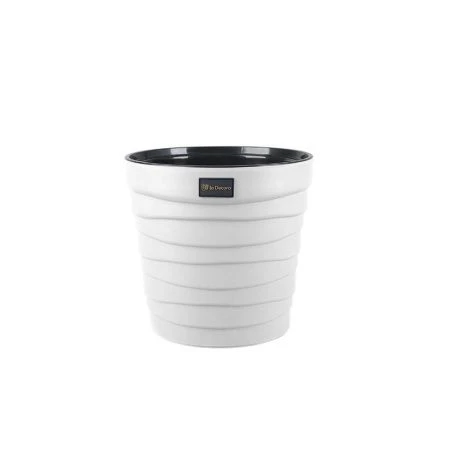 Кашпо 7,5л 25*26,5см пластик БАРХАН белый (8)