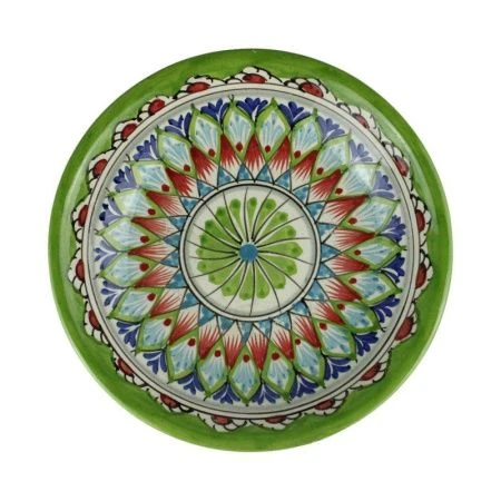 Блюдо (ляган) 19см керамика зеленый (60)