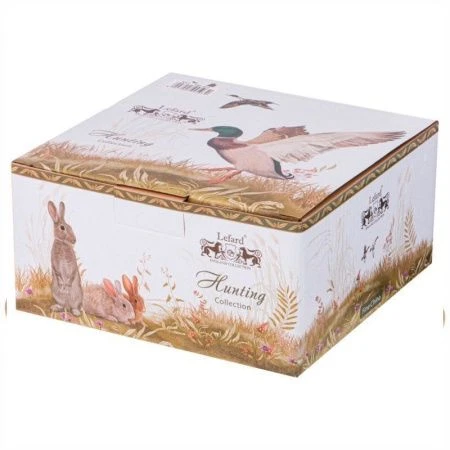 Чайный набор 2пр фарфор ОХОТА на 1 персону 300мл (36)