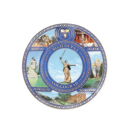 яяяМагнит Волгоград коллаж керамика 8см яяяМагнит Волгоград коллаж керамика 8см