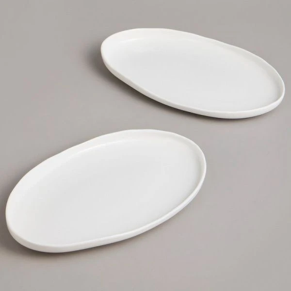 Блюдо набор 2пр 23,5*14*3см фарфор FASHION овальные (24)