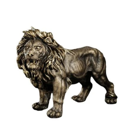 Фигурка Лев 42*61см полистоун бронза с позолотой (1)