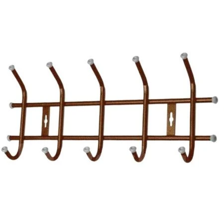 Вешалка 5 крючков настенная 465*190*80мм металл ВНТ5М медный антик (5)