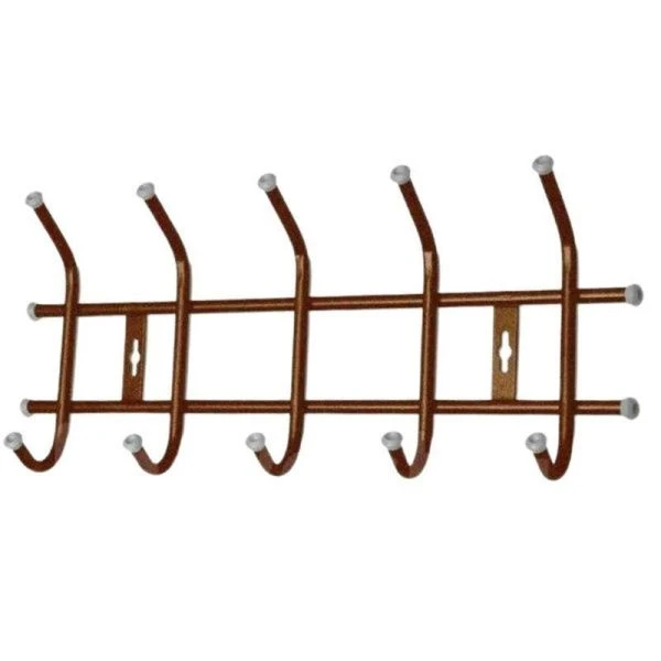 Вешалка 5 крючков настенная 465*190*80мм металл ВНТ5М медный антик (5)