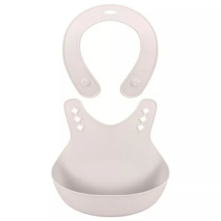 Нагрудник детский 280*216*50мм пластик светло-бежевый (15)