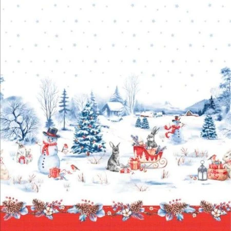 Салфетка (раннер) 50*150см рогожка LeSonnet рис. Праздник