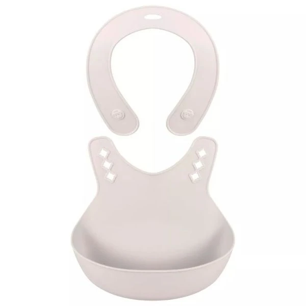 Нагрудник детский 280*216*50мм пластик светло-бежевый (15)