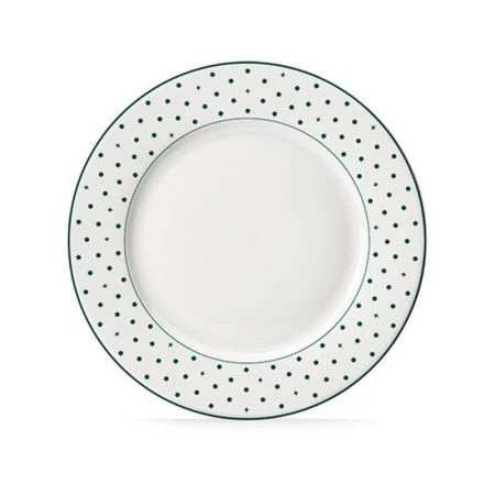 Тарелка мелкая 23см фарфор Teatro зеленый обеденная TET-32-G