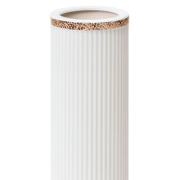 Ваза для сухоцветов 60см керамика белая JC-16002 (8)