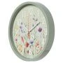 Часы настенные 30см пластик РУБИН Гербарий оливковый (10)