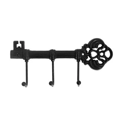 яяяВешалка 3 крючка чугун 23см Ключ OH-55693