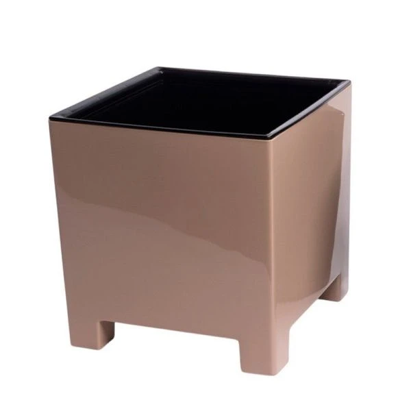 Горшок цветочный 2,1л 14см пластик НАРД с вкладкой фраппе (8)