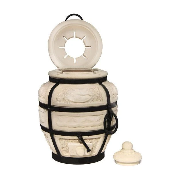 Тандыр 40л глина ОХОТНИК с откидной крышкой (1)