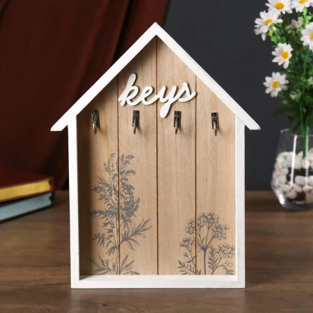 яяяКрючок декоративный Чертополох 30*23,5*3см дерево