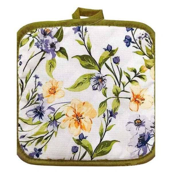 Прихватка 17*17см вафельная ЦВЕТЫ Браво