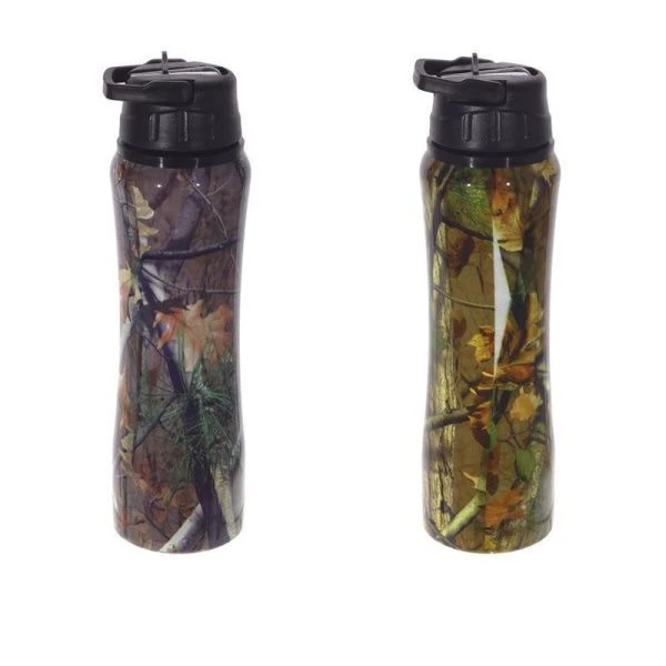 Бутылка для воды 700мл 27*7,5см металл ПИКНИК 2 вида (60)