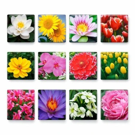 Магнит 7,5см х 7,5см керам. L1129 K/М-12 (12/288)