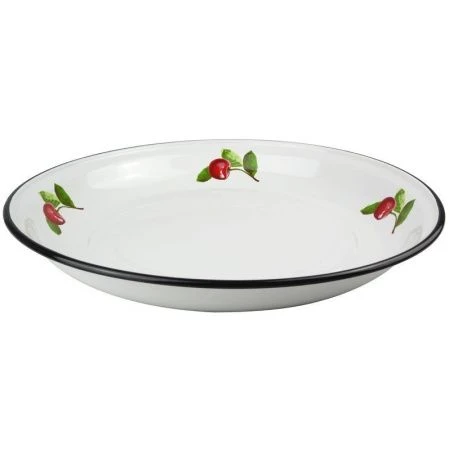 Блюдо 40см эмаль ВИШНЕВЫЙ САД белое с рис. 4,5л 43004-152/4 (8)