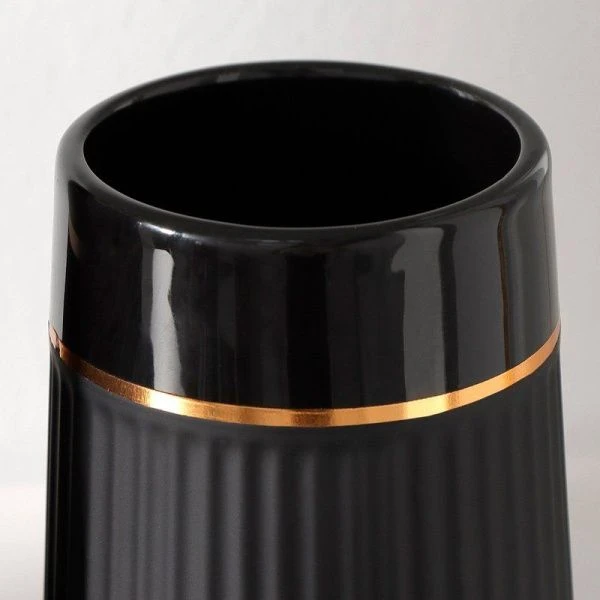 Набор для ванной Grace 3 предмета (дозатор для мыла, стакан, мыльницы), цвет черный   7500327