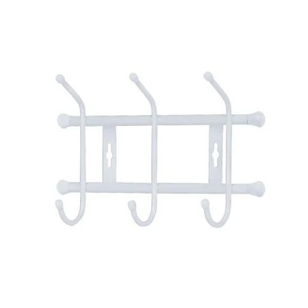 Вешалка 3 крючка настенная 284*188мм металл серая матовая ВН3 (5)