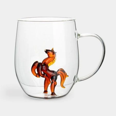 Кружка 540мл стекло Конь Bright horse ANLAF-NC20250123-5