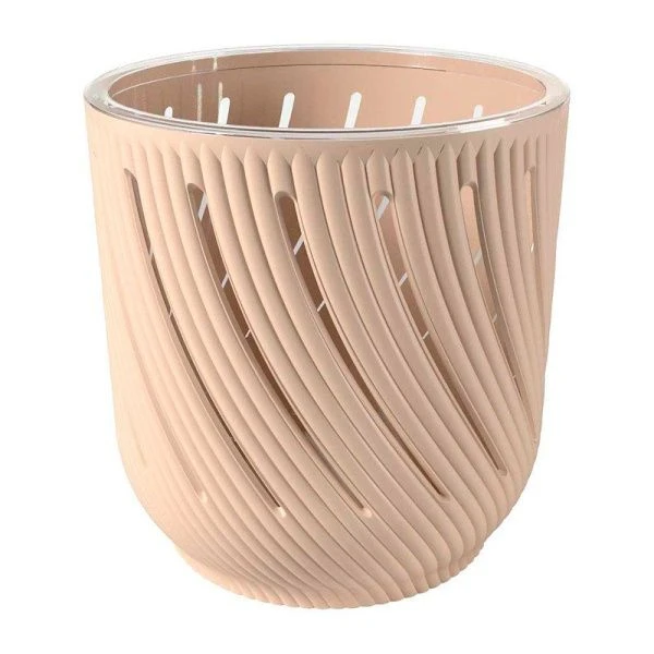 Кашпо для орхидей 1,3л пластик Fleurs пудровый (18)