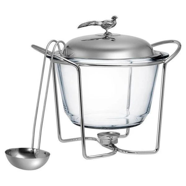 Мармит 4л нерж.сталь/стекло ОХОТА с половником (4)