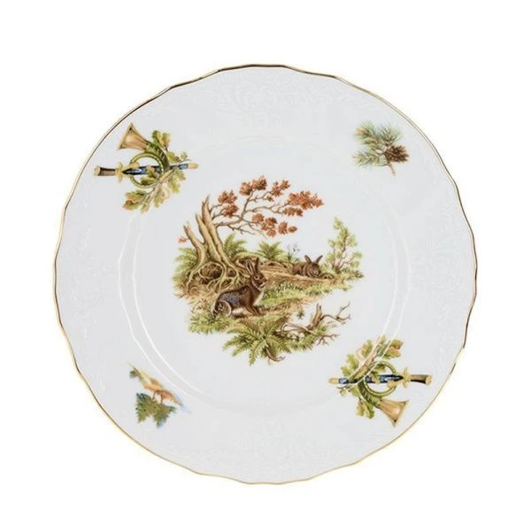 Тарелка мелкая 19см фарфор ОХОТА Бернадотт десертная