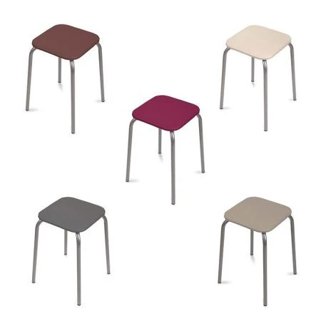 Табурет 29*29см МДФ/металл НИКА ЭКОНОМ квадратный (max нагр.100кг) ТЭ3 (10)