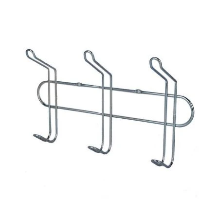 Вешалка 3 крючка цинк плоская (тнп-12.6.1) (10) ВЫВОД