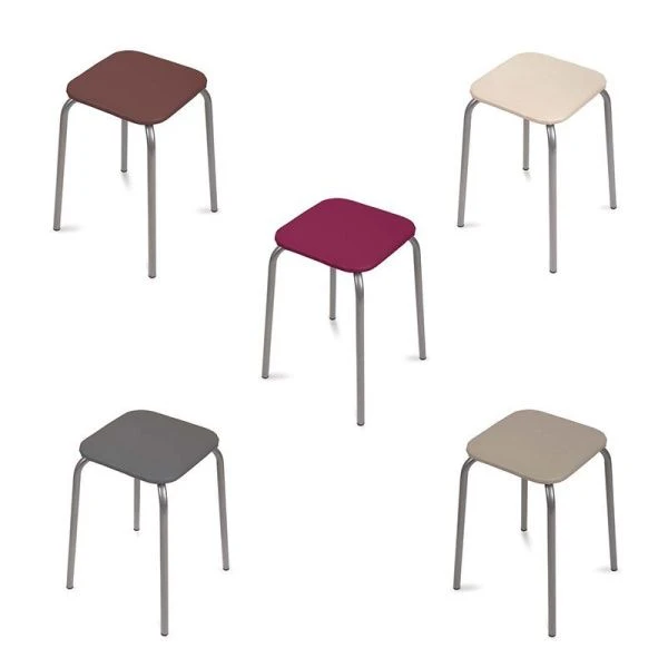 Табурет 29*29см МДФ/металл НИКА ЭКОНОМ квадратный (max нагр.100кг) ТЭ3 (10)