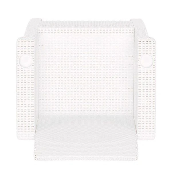 Кресло 73*70*79см пластик РОТАНГ-ПЛЮС белый (1)