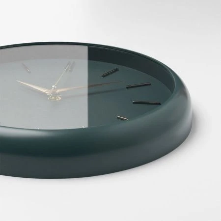 Часы настенные 30см пластик РУБИН Классика малахит (10)