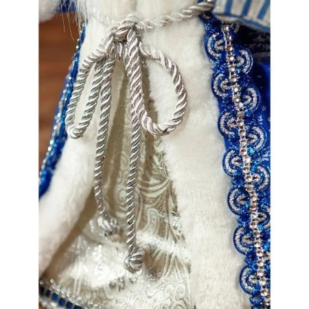 Дед Мороз в синей шубе, с мешком подарков, с мелодией, 40 см Т-6818