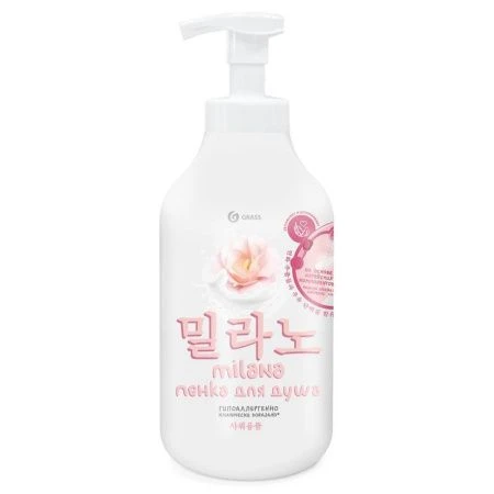 Гель-пенка для душа 750мл MILANA с экстрактом хлопка и молочными протеинами (8)