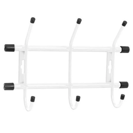 Вешалка 3 крючка настенная 284*188мм металл белая матовая ВН3 (5) 186520001