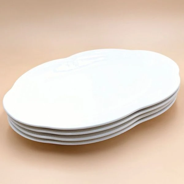 Блюдо овальное 36*25см фарфор White Ornaments (3)